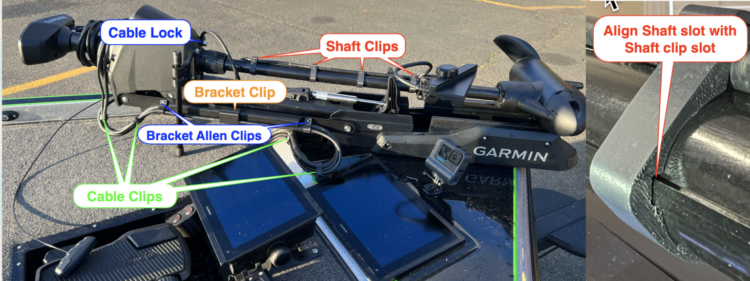 Force Cable Minders Garmin Livescope cable minder